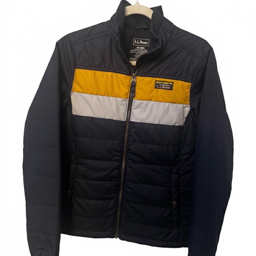 L.L. Bean Women’s Navy and Yellow Jacket